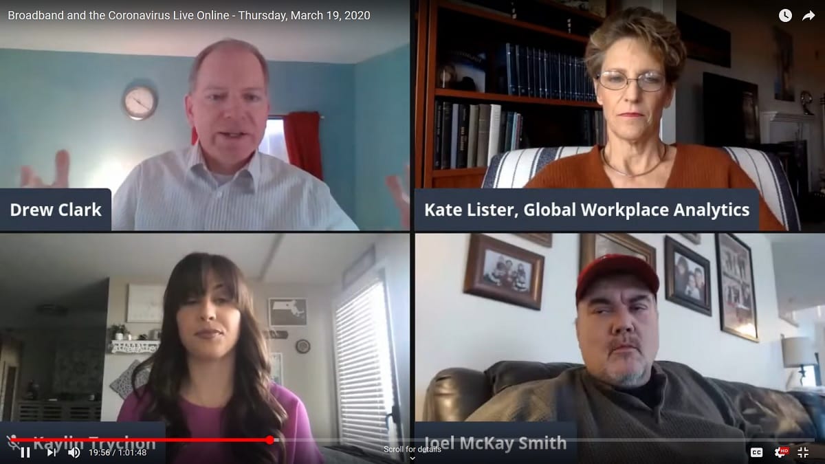 Broadband Breakfast Live Online on Thursday, March 19, 2020 – Tools for Telework and the Coronavirus